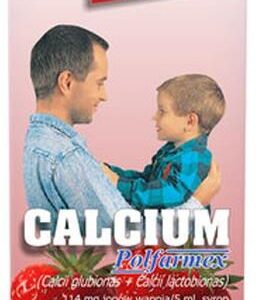 Calcium syrop truskawkowy 150ml