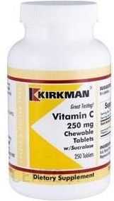 Kirkman Vitamin C 250mg Chewable tablets with Sucralose 250 tabl.