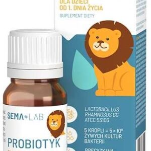 Laboratoria Gemini SEMA Lab Probiotyk dla dzieci od 1 dnia życia krople 5 ml