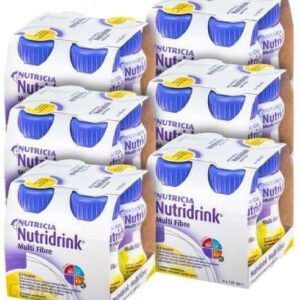 Zestaw 6x Nutridrink Multi Fibre wanilia, 4x125ml